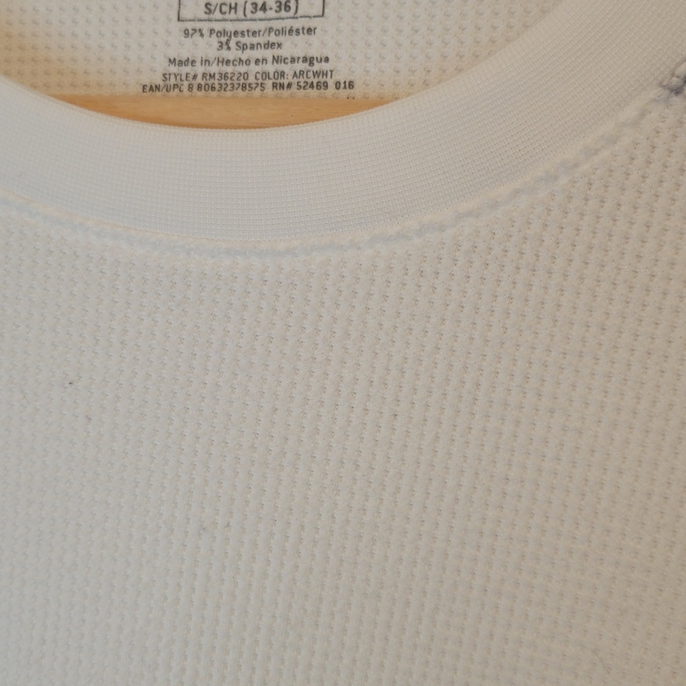 Starter Men's White and Grey Thermal Size Small (34-36) - Picture 4 of 4